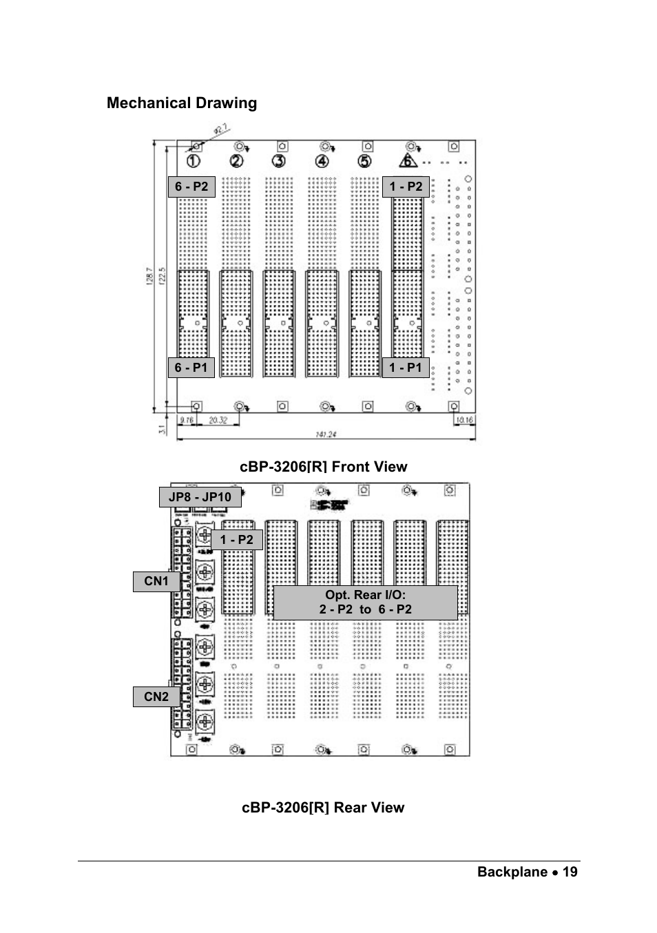 Mechanical drawing | ADLINK cPCIS-1100A Series User Manual | Page 23 / 48