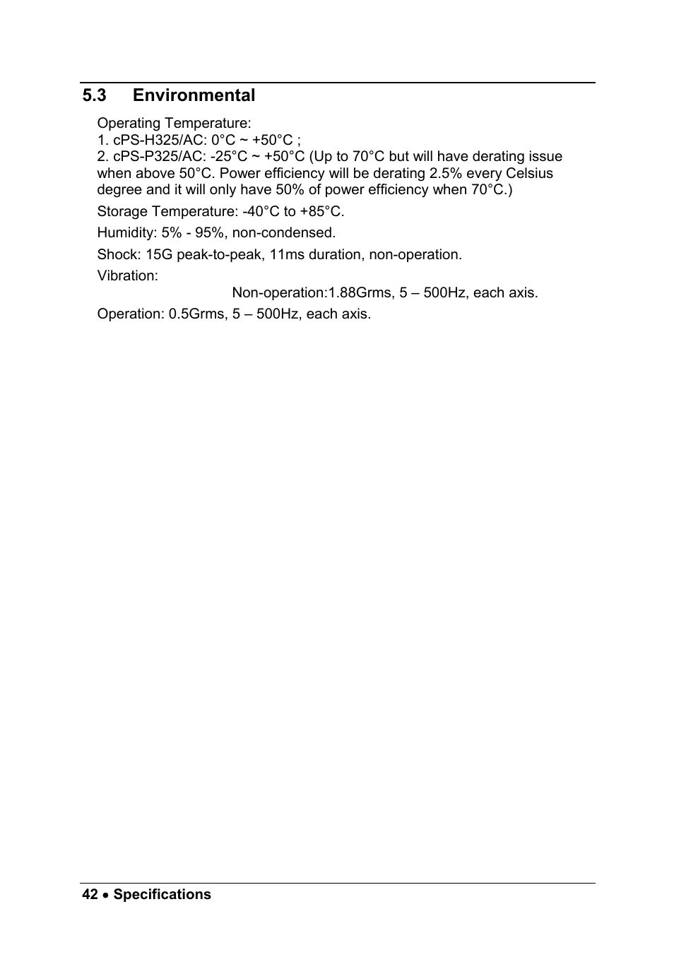 3 environmental, Environmental | ADLINK cPCIS-1100A Series User Manual | Page 46 / 48