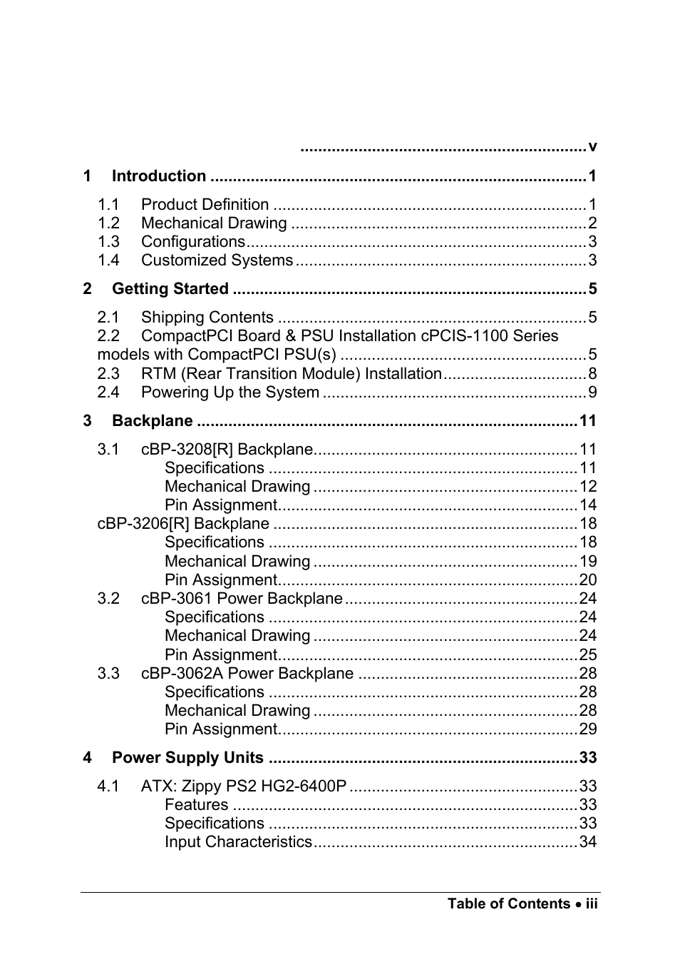 ADLINK cPCIS-ET1100 Series User Manual | Page 3 / 50