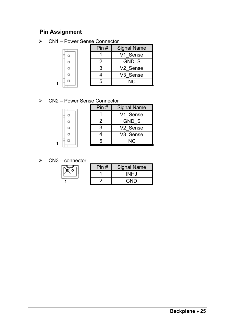 Pin assignment | ADLINK cPCIS-ET1100 Series User Manual | Page 31 / 50