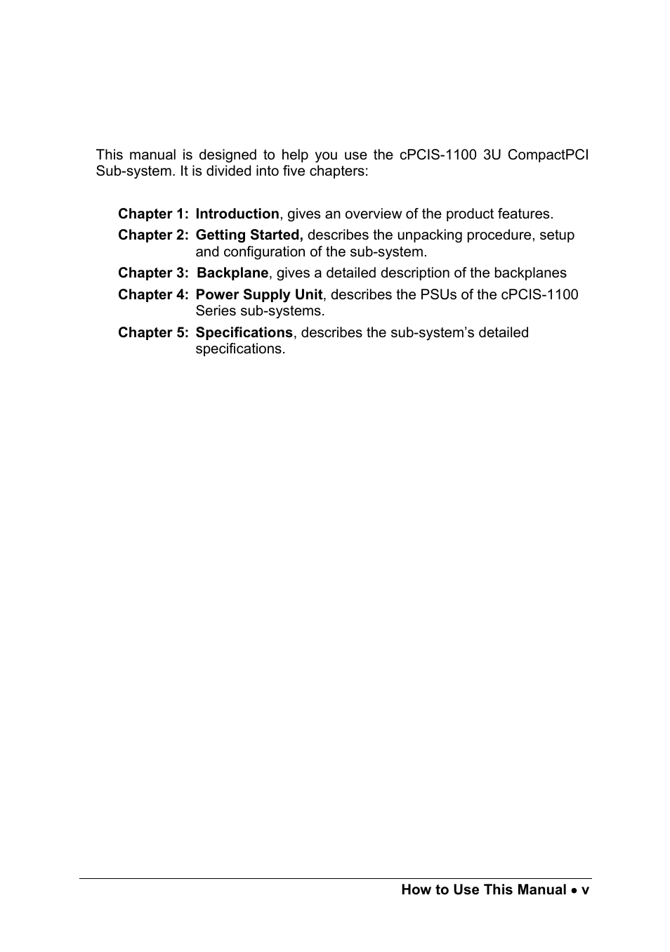 How to use this manual | ADLINK cPCIS-ET1100 Series User Manual | Page 5 / 50