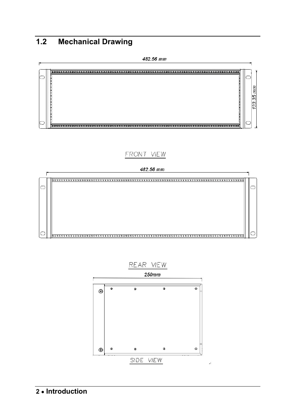 2 mechanical drawing, Mechanical drawing | ADLINK cPCIS-ET1100 Series User Manual | Page 8 / 50