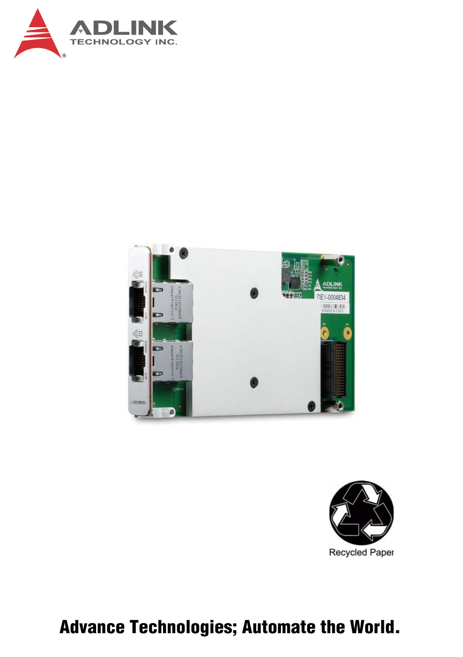 ADLINK XMC-E540 User Manual | 30 pages