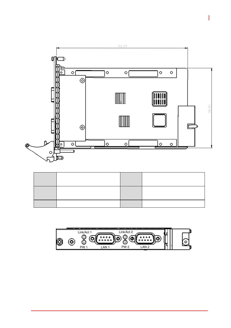 Cpci-3e10-sub board layout | ADLINK cPCI-3E12 User Manual | Page 19 / 30