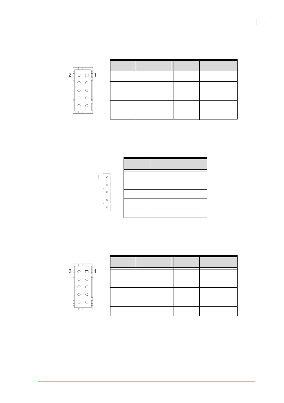 Ps/2 keyboard/mouse box header (ps/2), Usb5 header (usb1), Usb 4/7 box header (usb2) | ADLINK cPCI-R6700 Series User Manual | Page 29 / 48