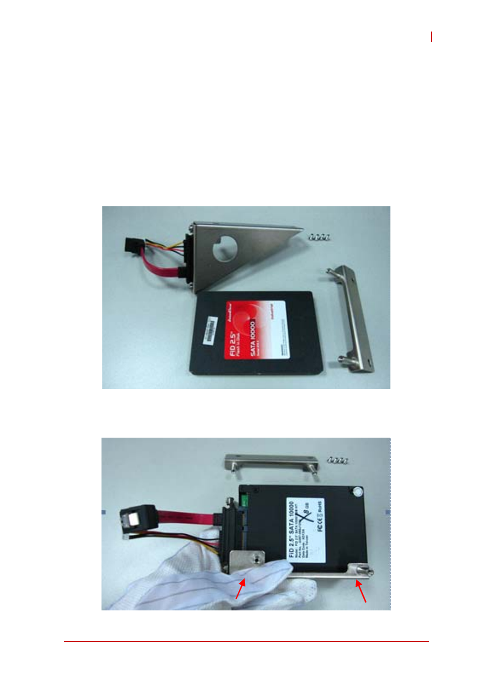4 getting started, 1 installing a 2.5" sata drive, Chapter 4, getting started: describes the | Installing a 2.5" sata drive, 4getting started | ADLINK cPCI-R6700 Series User Manual | Page 35 / 48