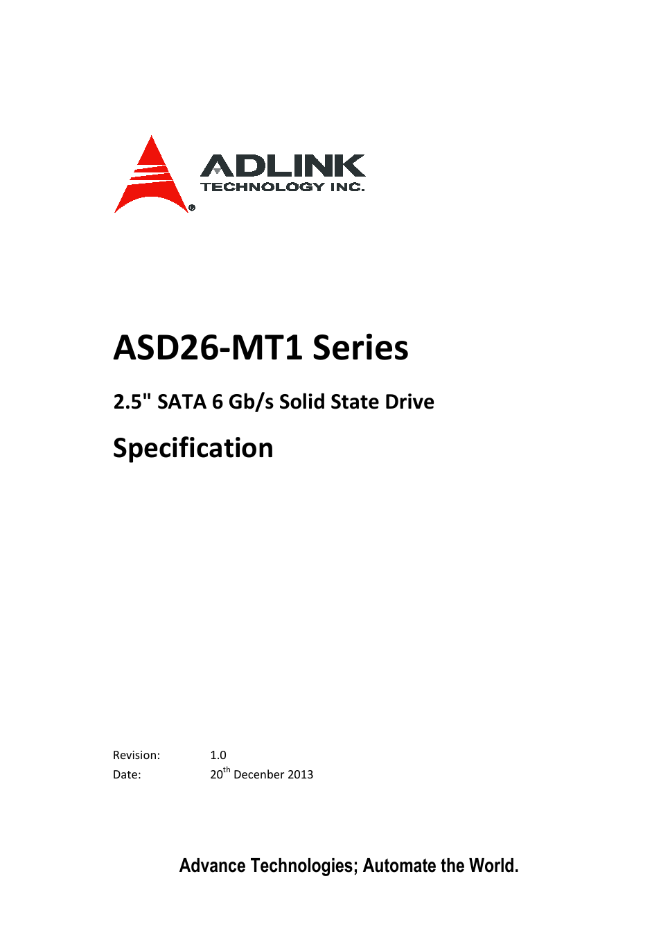 ADLINK ASD26-MT1 ET Series User Manual | 29 pages