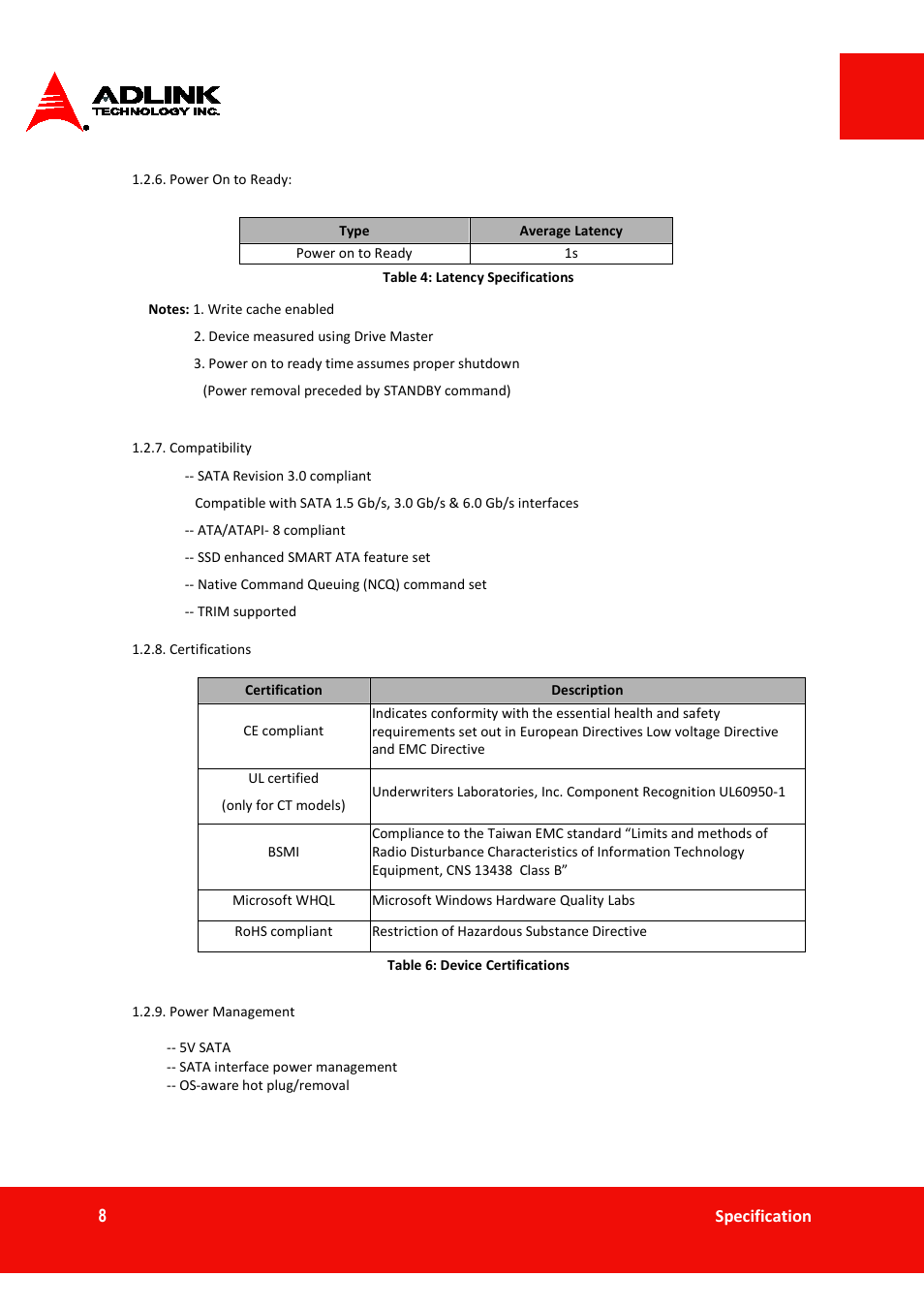 ADLINK ASD26-MT1 ET Series User Manual | Page 8 / 29