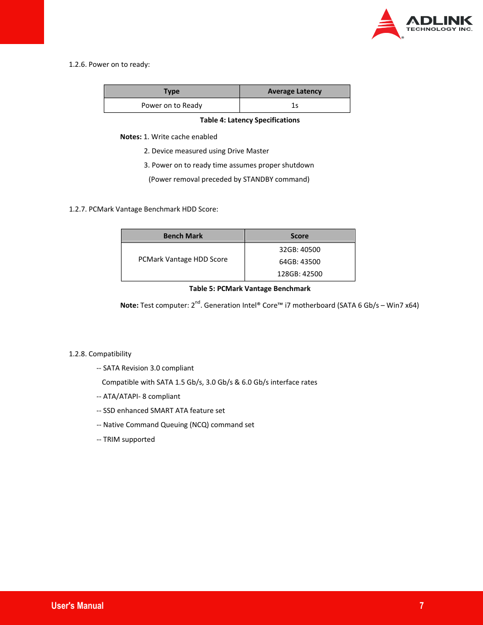ADLINK ASD25-SLC Series User Manual | Page 7 / 27