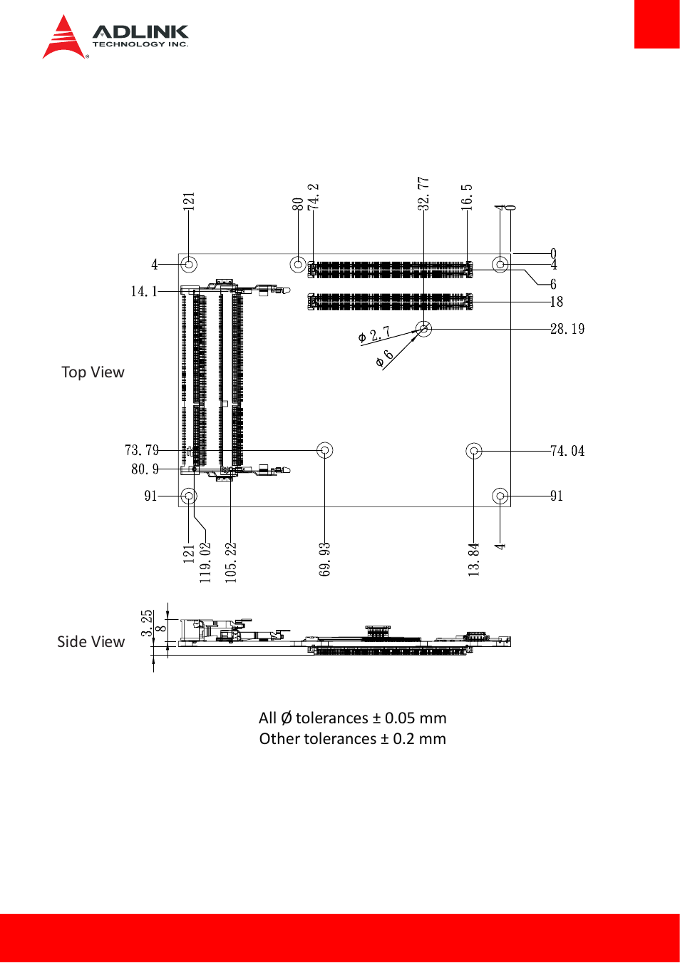 Mechanical dimensions | ADLINK Express-BE User Manual | Page 13 / 84