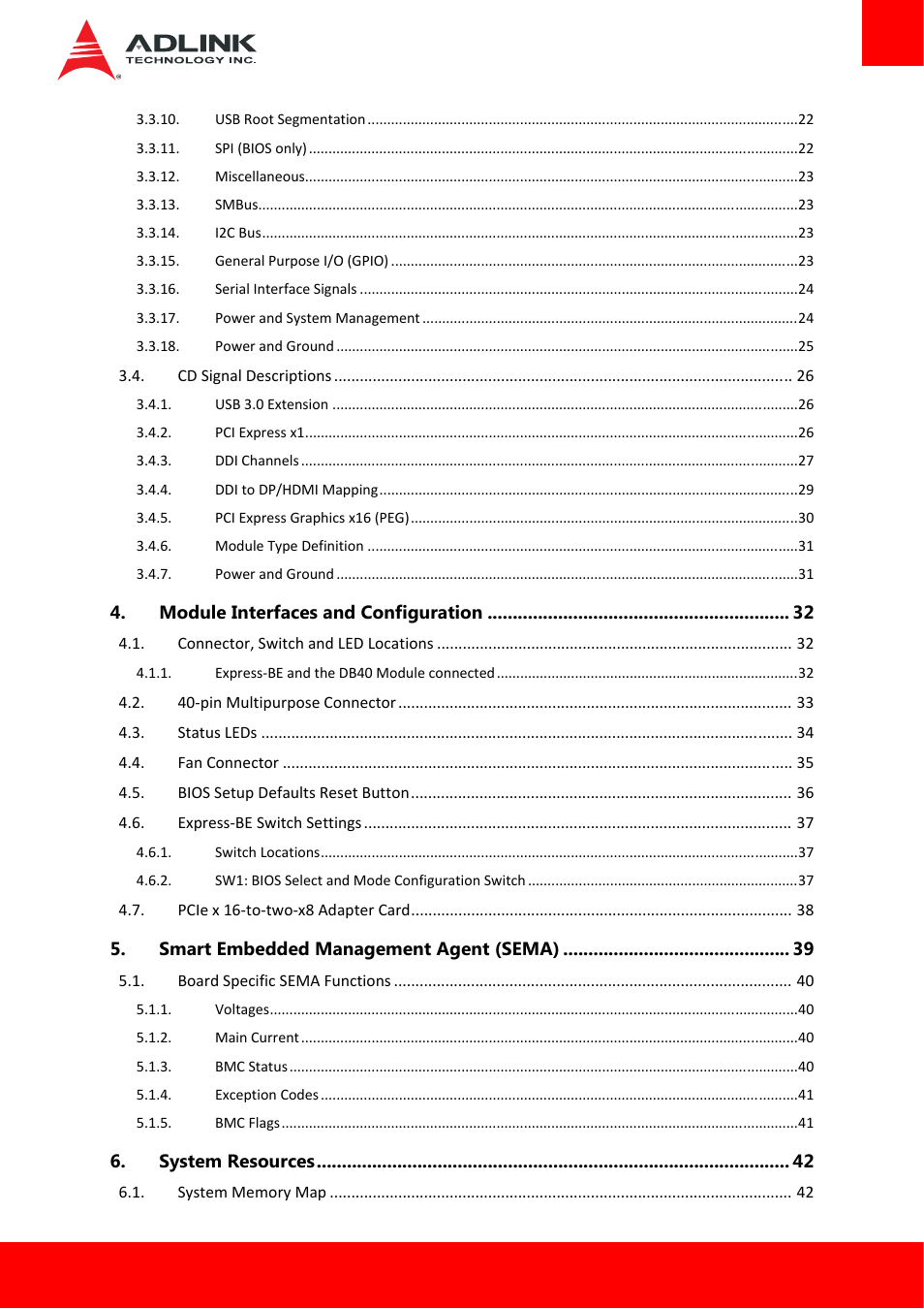 ADLINK Express-BE User Manual | Page 5 / 84