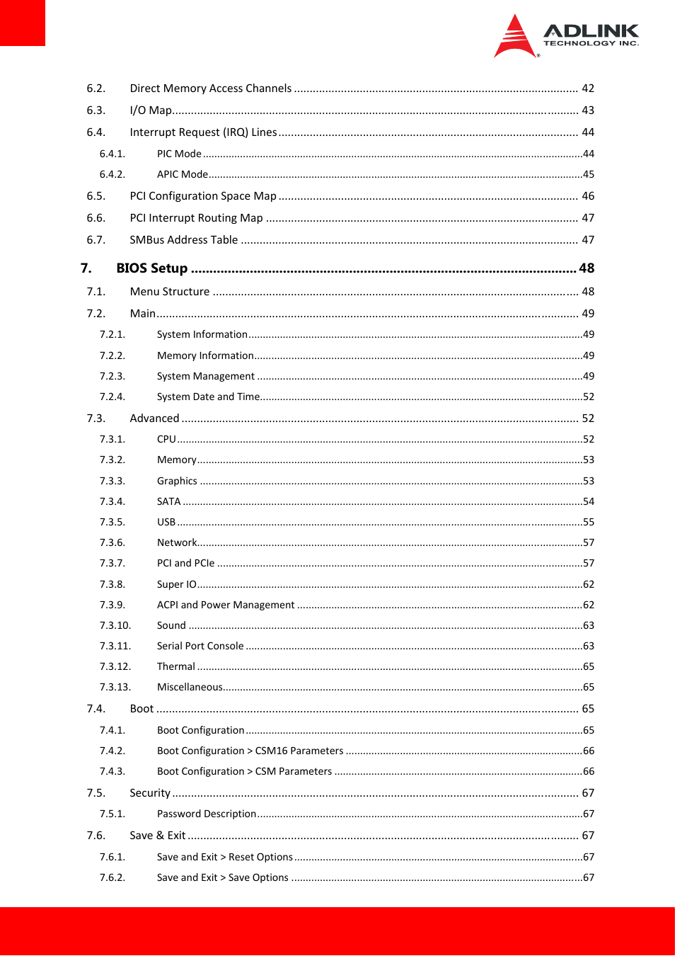 ADLINK Express-BE User Manual | Page 6 / 84