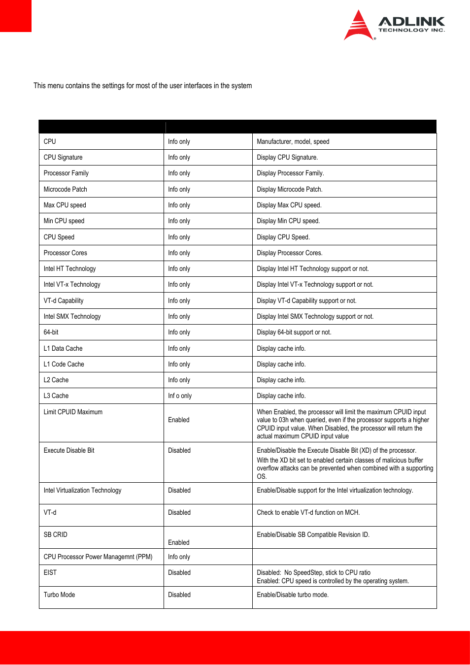 3 advanced, 1 cpu, Advanced | ADLINK Express-HL User Manual | Page 56 / 89
