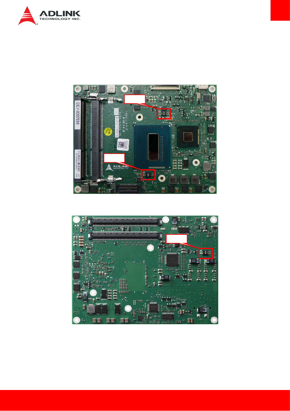 6 express-hle switch settings, 1 switch locations, Express-hle switch settings | ADLINK Express-HLE User Manual | Page 37 / 89