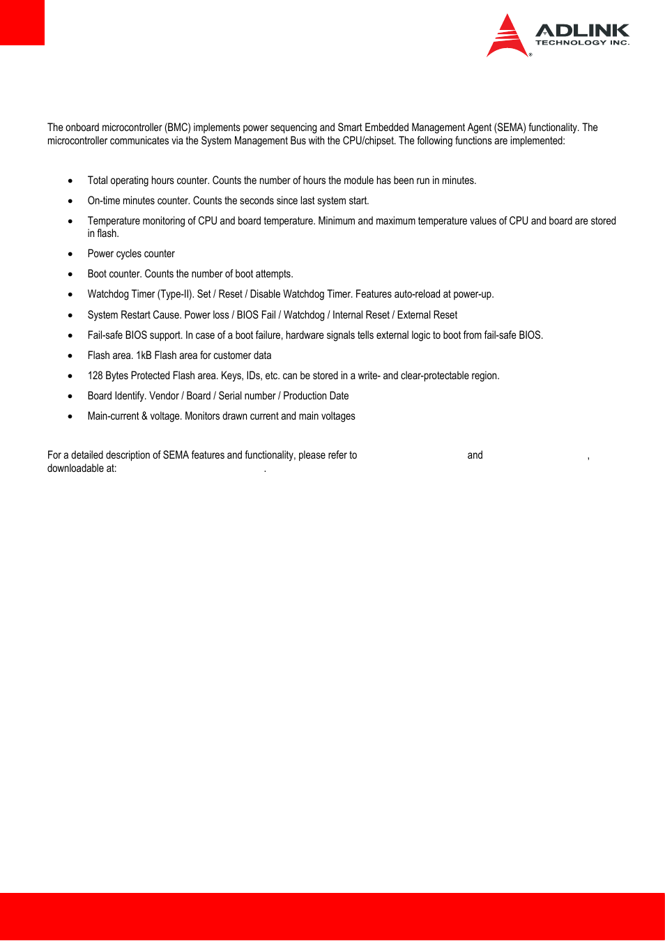 5 smart embedded management agent (sema) | ADLINK Express-HLE User Manual | Page 40 / 89