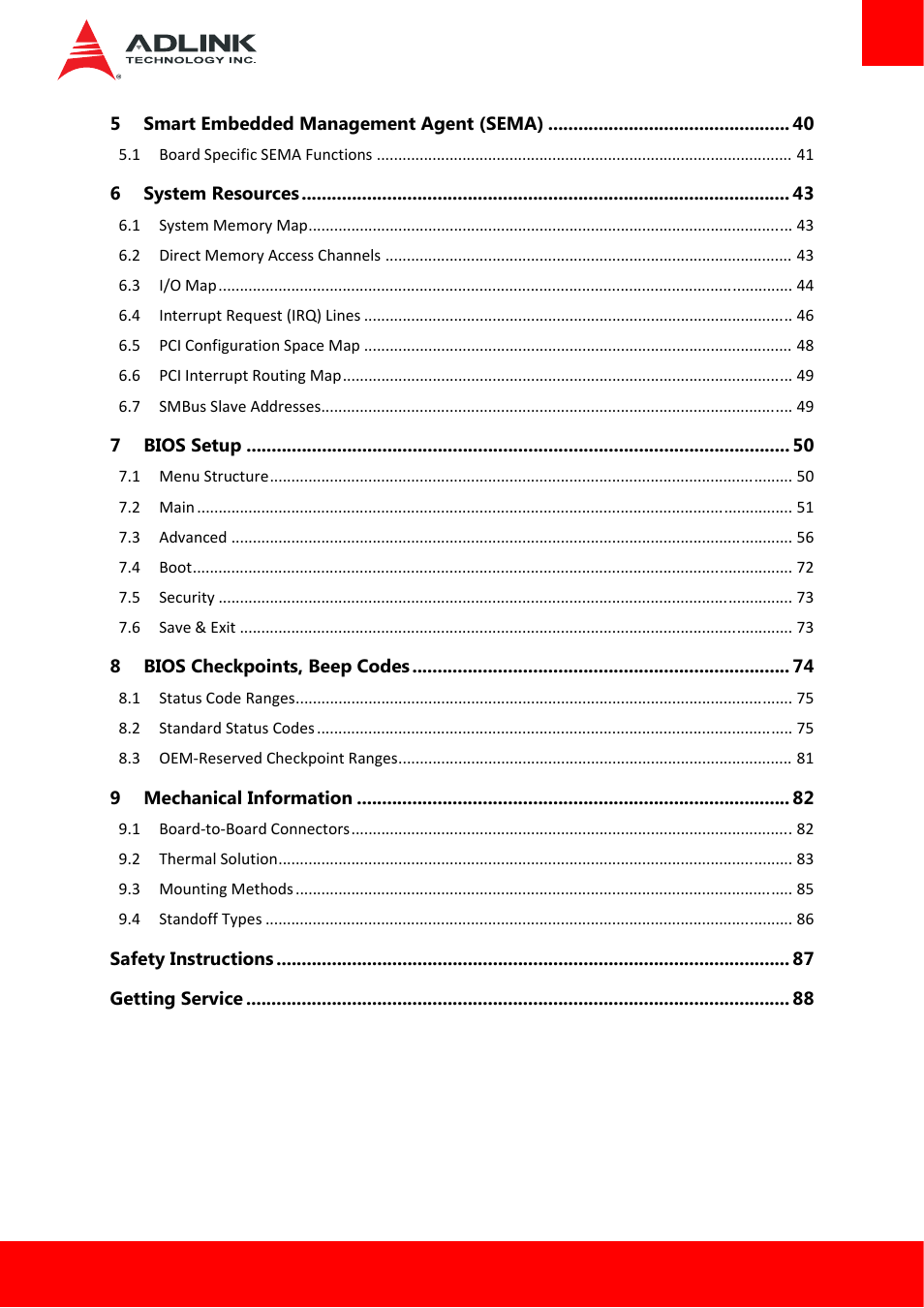 ADLINK Express-HLE User Manual | Page 5 / 89
