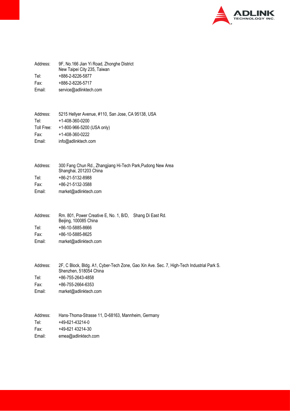 Getting service | ADLINK Express-HLE User Manual | Page 88 / 89