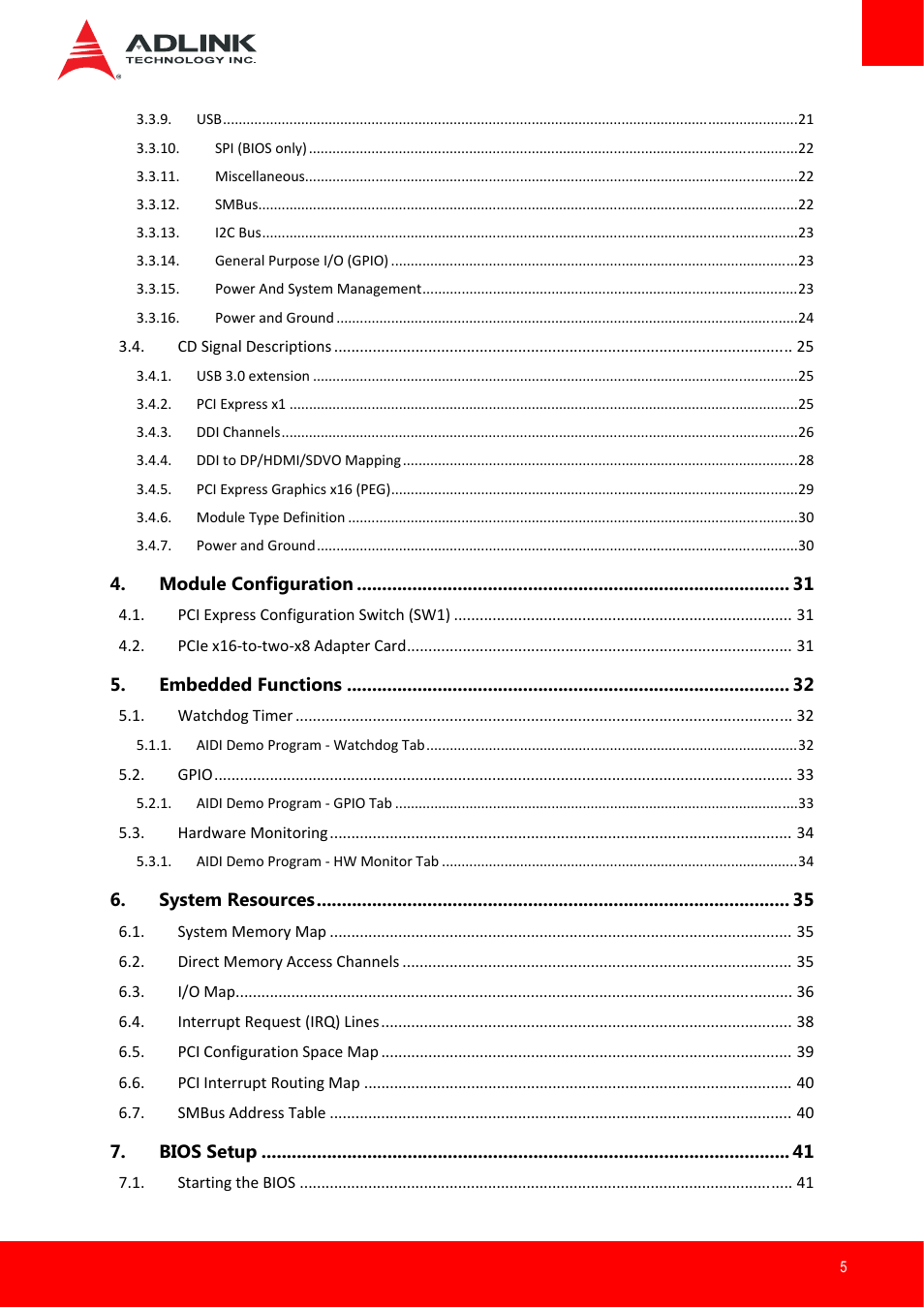 ADLINK Express-IB User Manual | Page 5 / 80