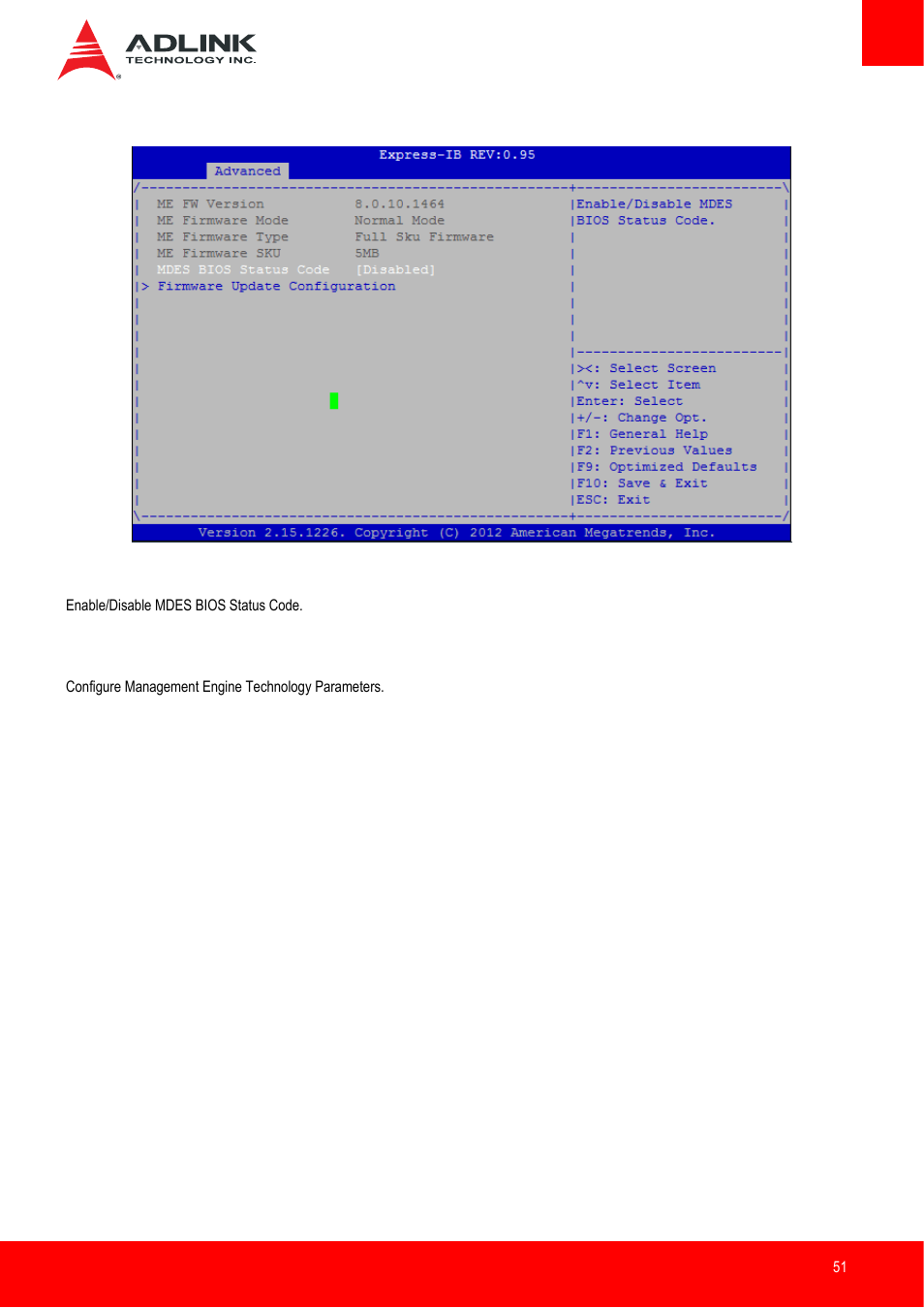 Pch-fw configuration | ADLINK Express-IB User Manual | Page 51 / 80