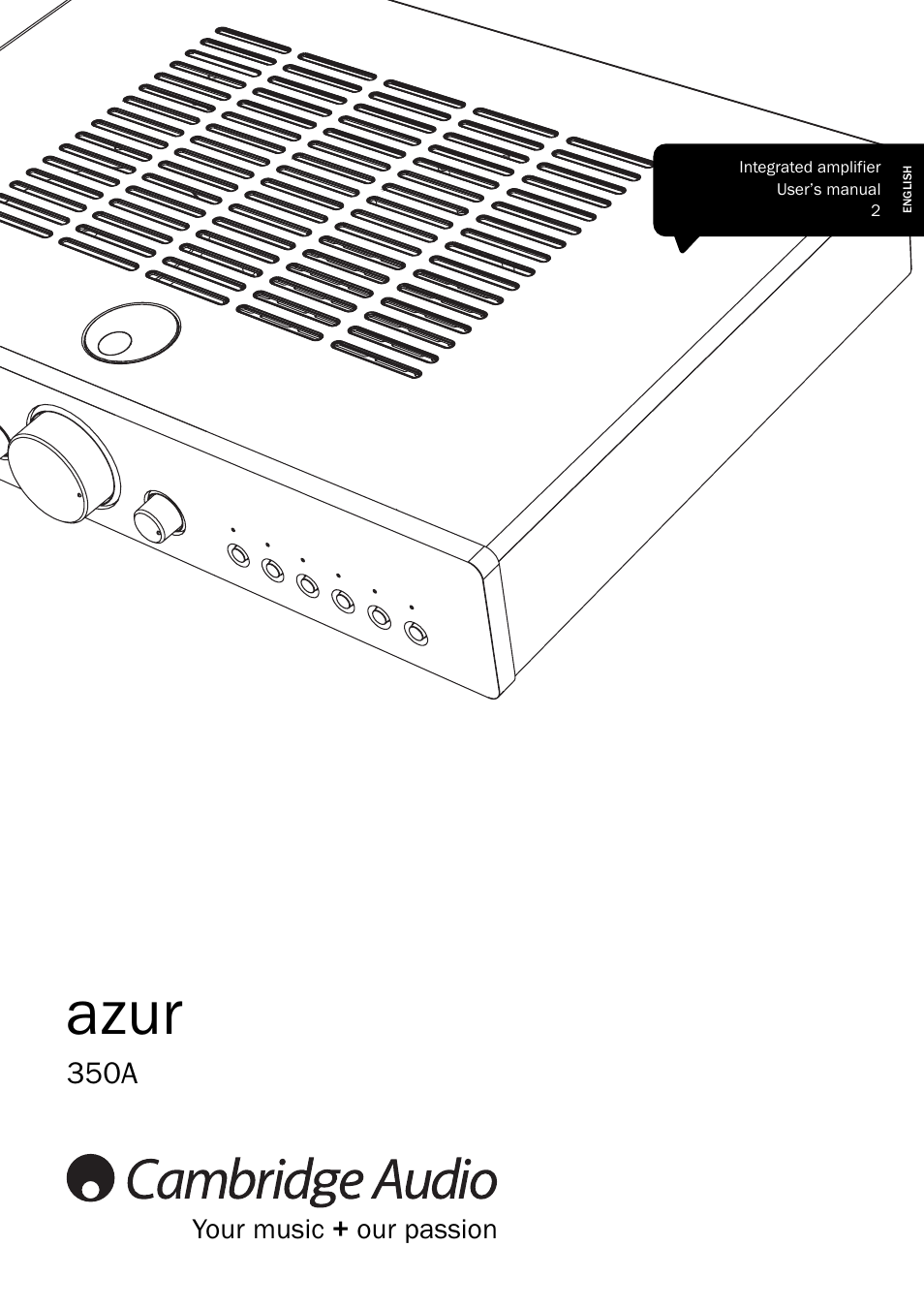 Cambridge Audio AZUR 350A User Manual | 12 pages