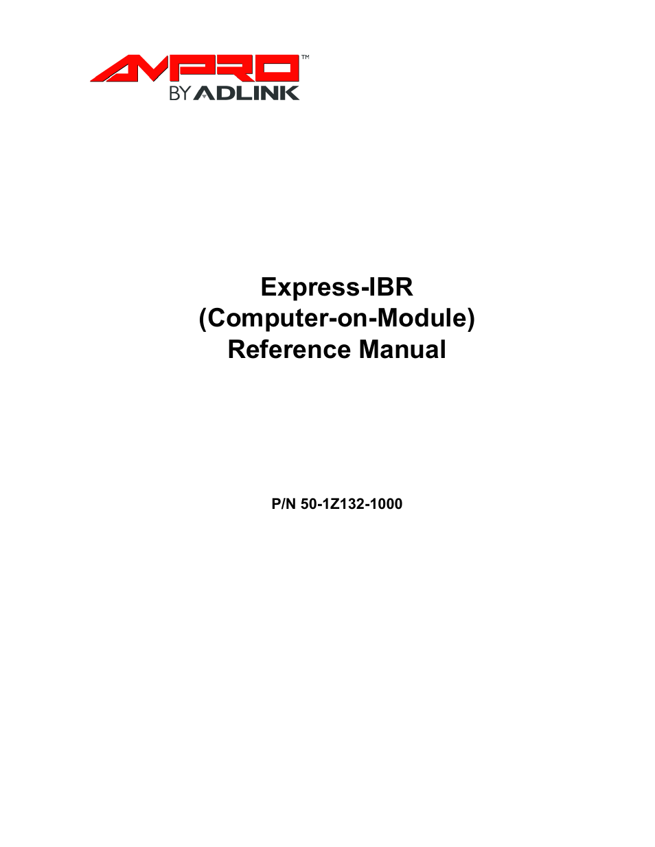 ADLINK Express-IBR User Manual | 64 pages