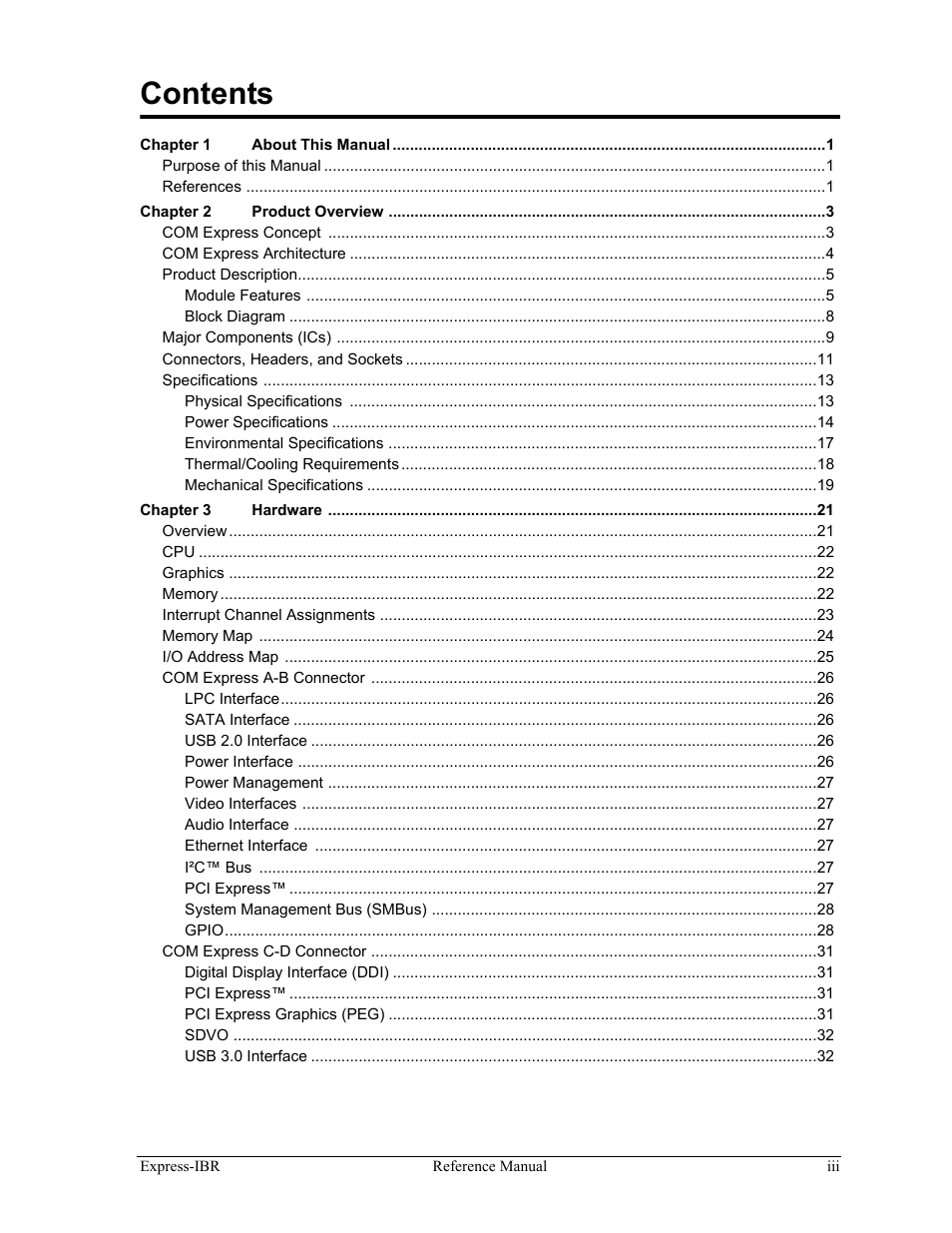 ADLINK Express-IBR User Manual | Page 3 / 64