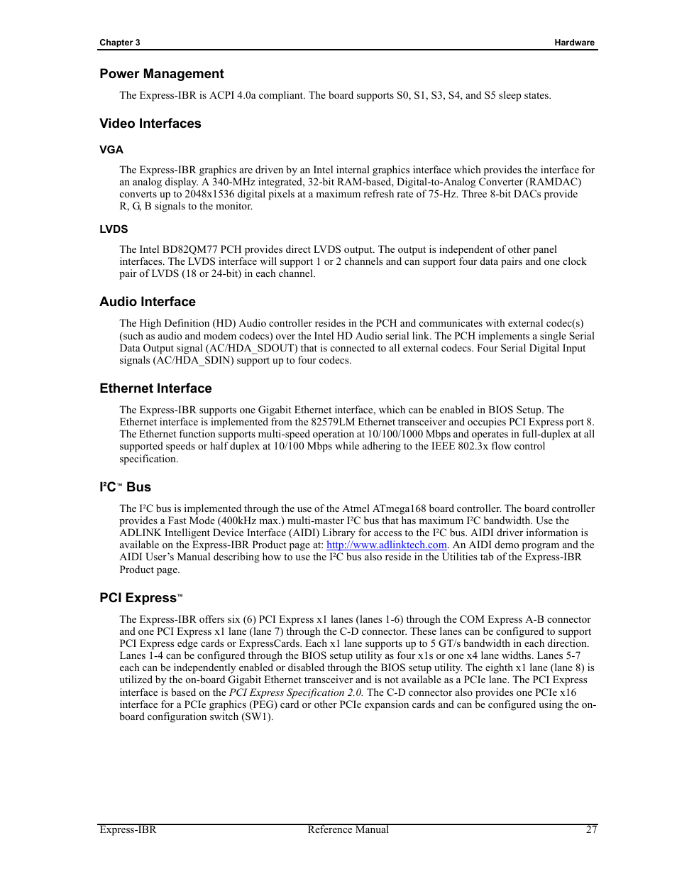 ADLINK Express-IBR User Manual | Page 33 / 64