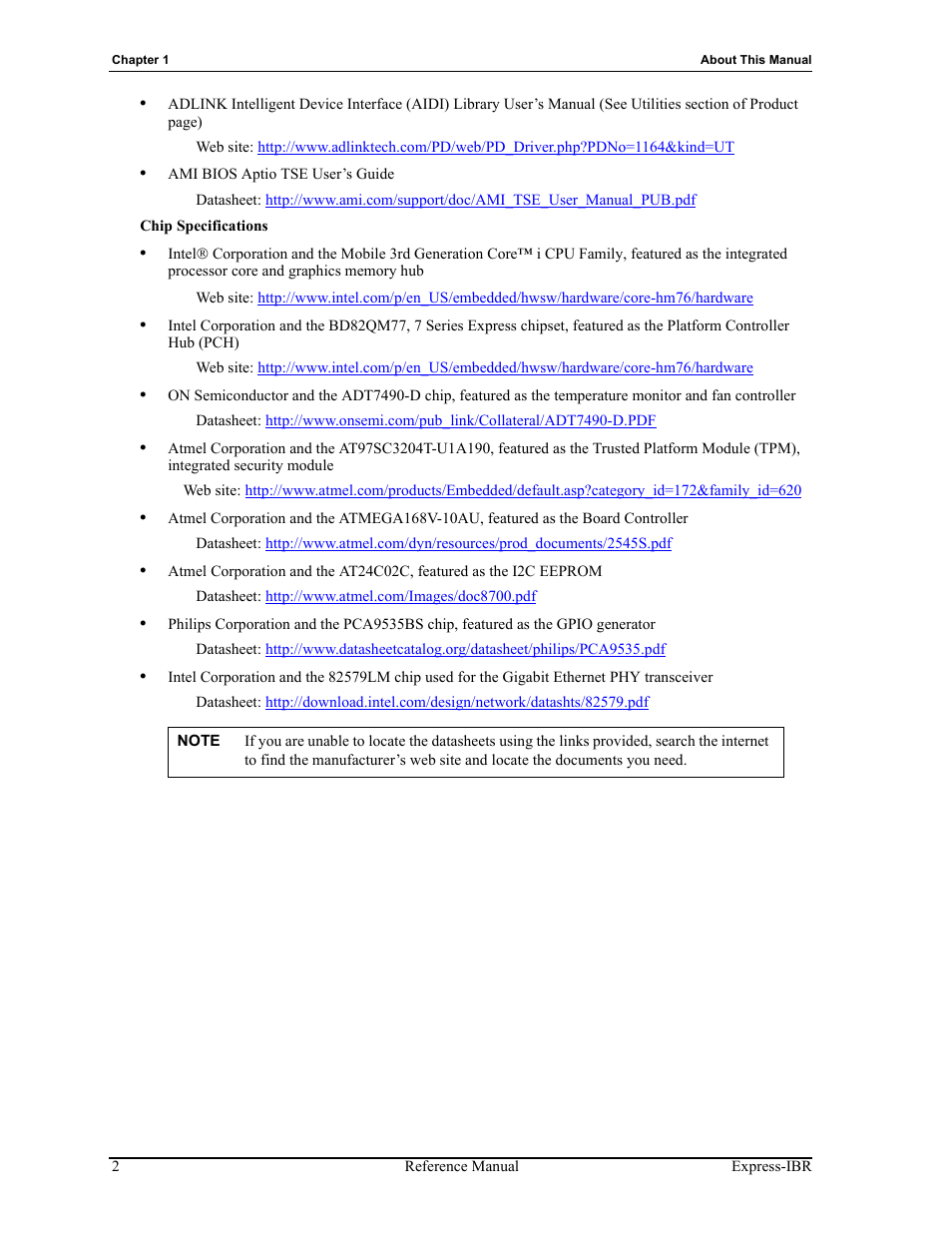 ADLINK Express-IBR User Manual | Page 8 / 64