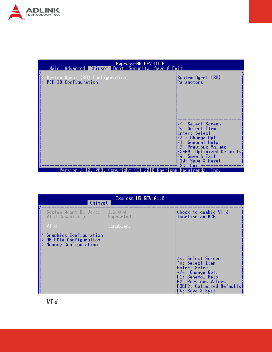 5 chipset configuration, Chipset configuration | ADLINK Express-HR User Manual | Page 54 / 76