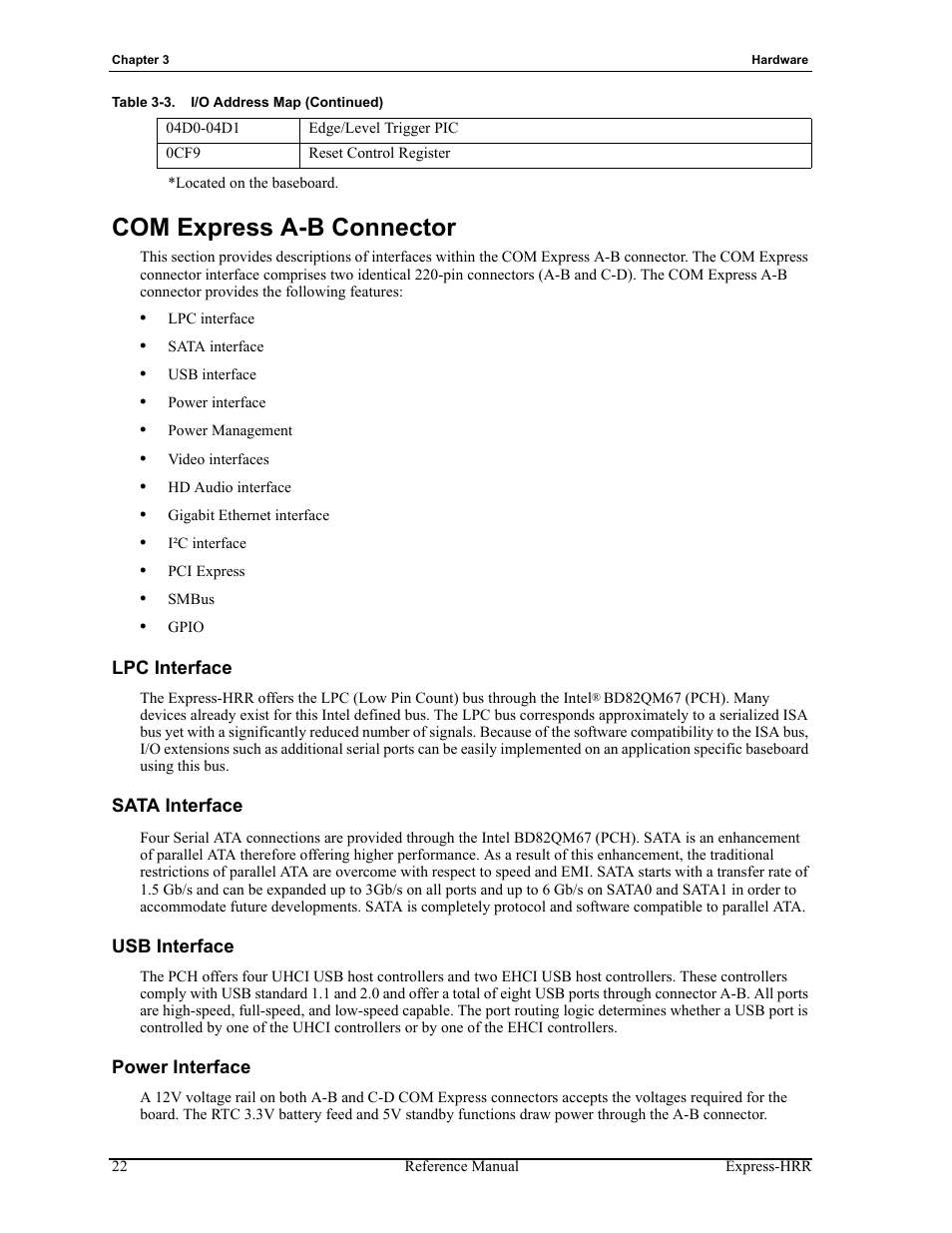 Com express a-b connector | ADLINK Express-HRR User Manual | Page 26 / 54