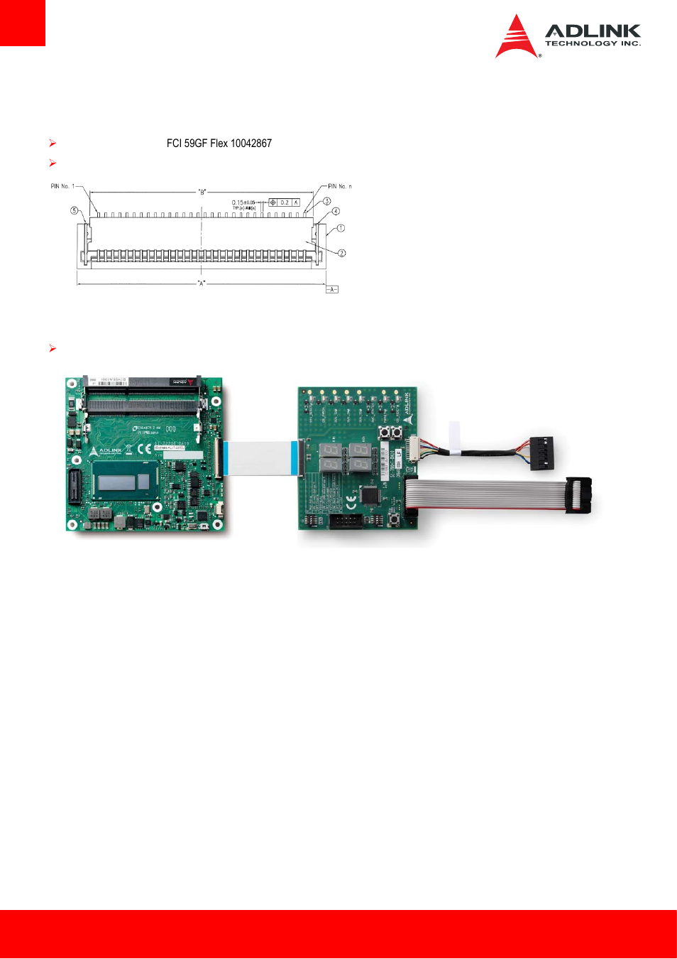 1 40-pin debug connector, Pin debug connector | ADLINK cExpress-BL User Manual | Page 32 / 84