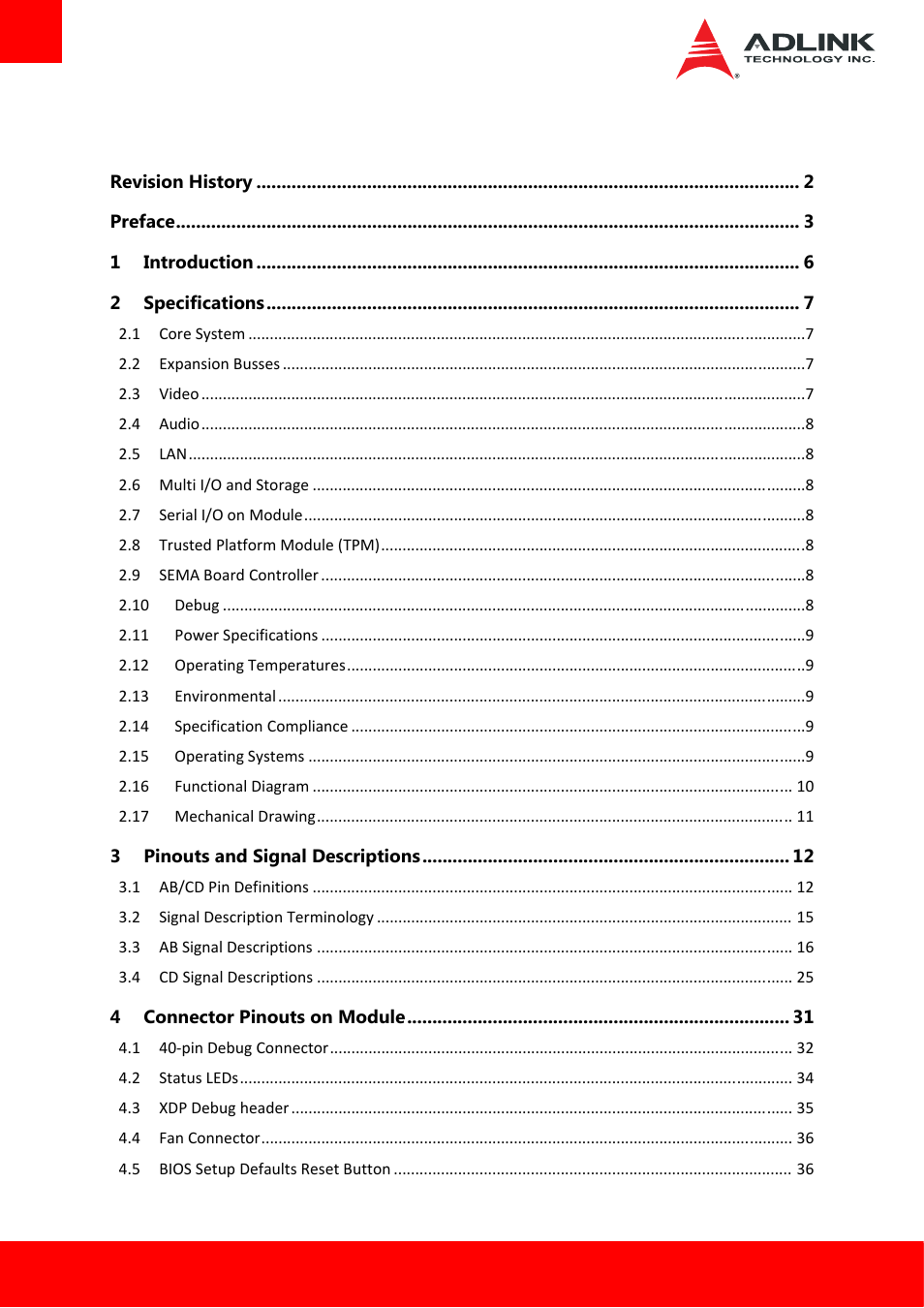 ADLINK cExpress-BL User Manual | Page 4 / 84