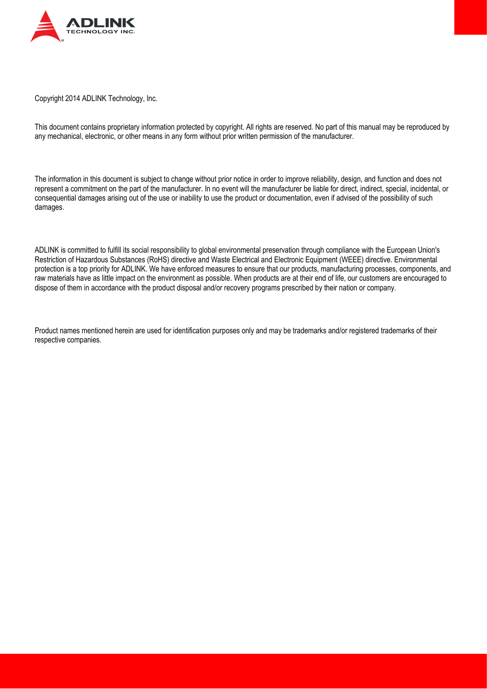 Preface | ADLINK cExpress-HL User Manual | Page 3 / 83