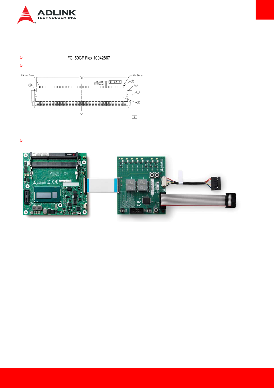 1 40-pin debug connector, Pin debug connector | ADLINK cExpress-HL User Manual | Page 31 / 83