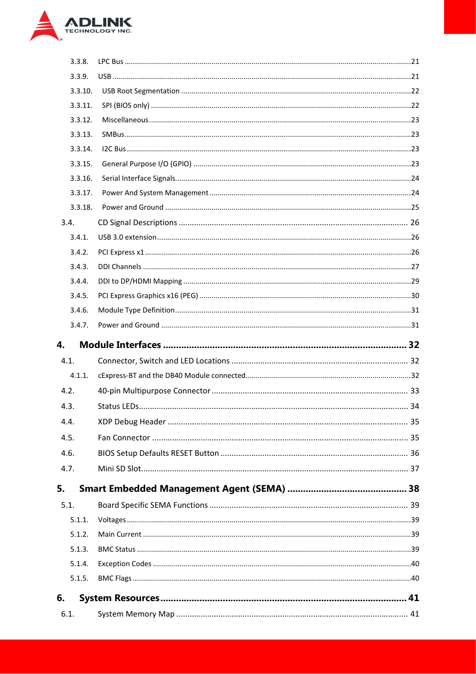 ADLINK cExpress-BT User Manual | Page 5 / 81