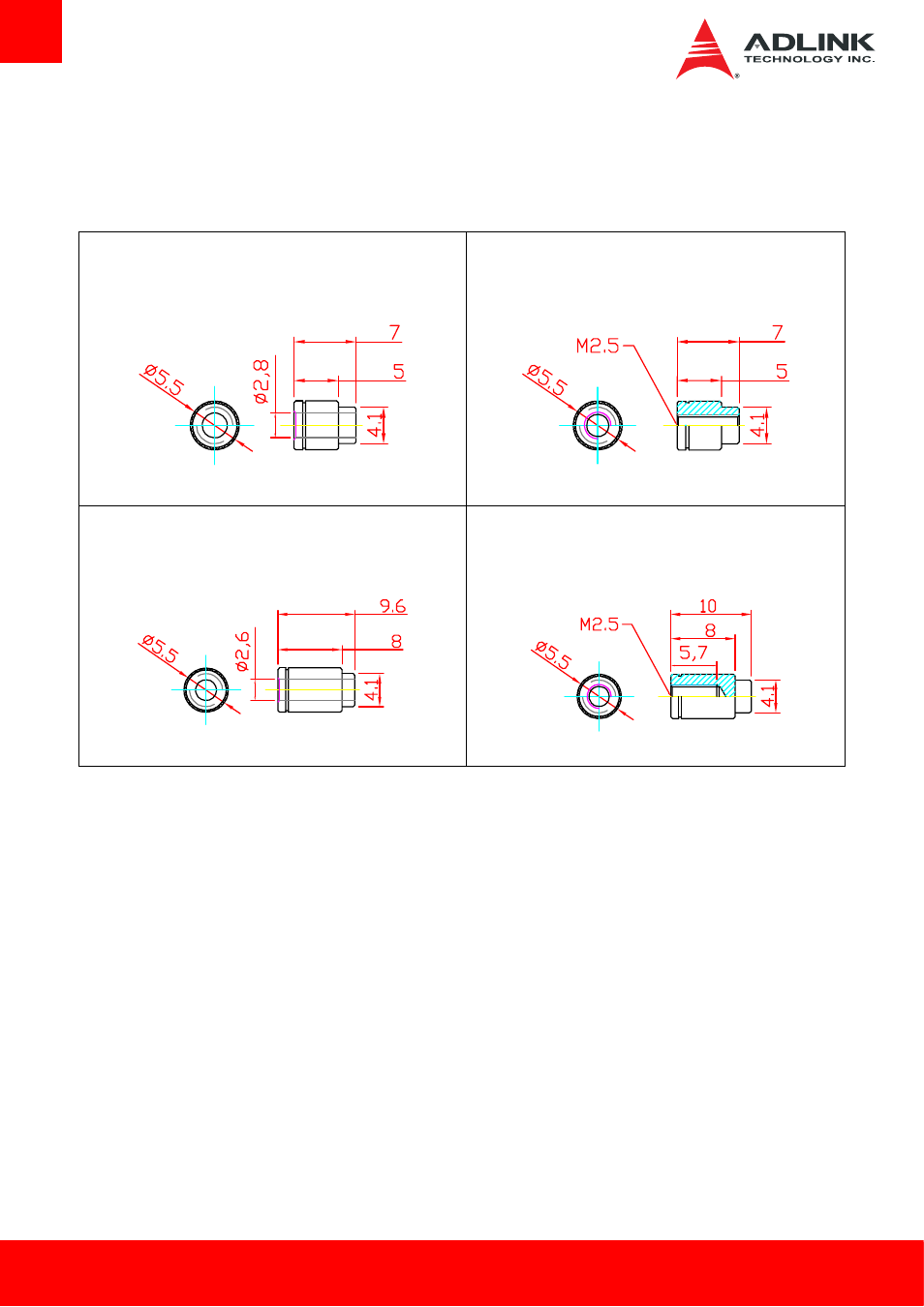Standoff types | ADLINK cExpress-BT User Manual | Page 78 / 81