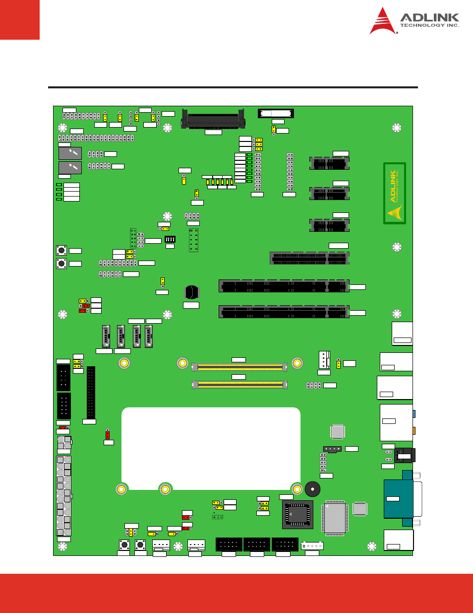 3 component location, Page 9 express-base6 user’s manual | ADLINK Express-BASE6 User Manual | Page 9 / 43