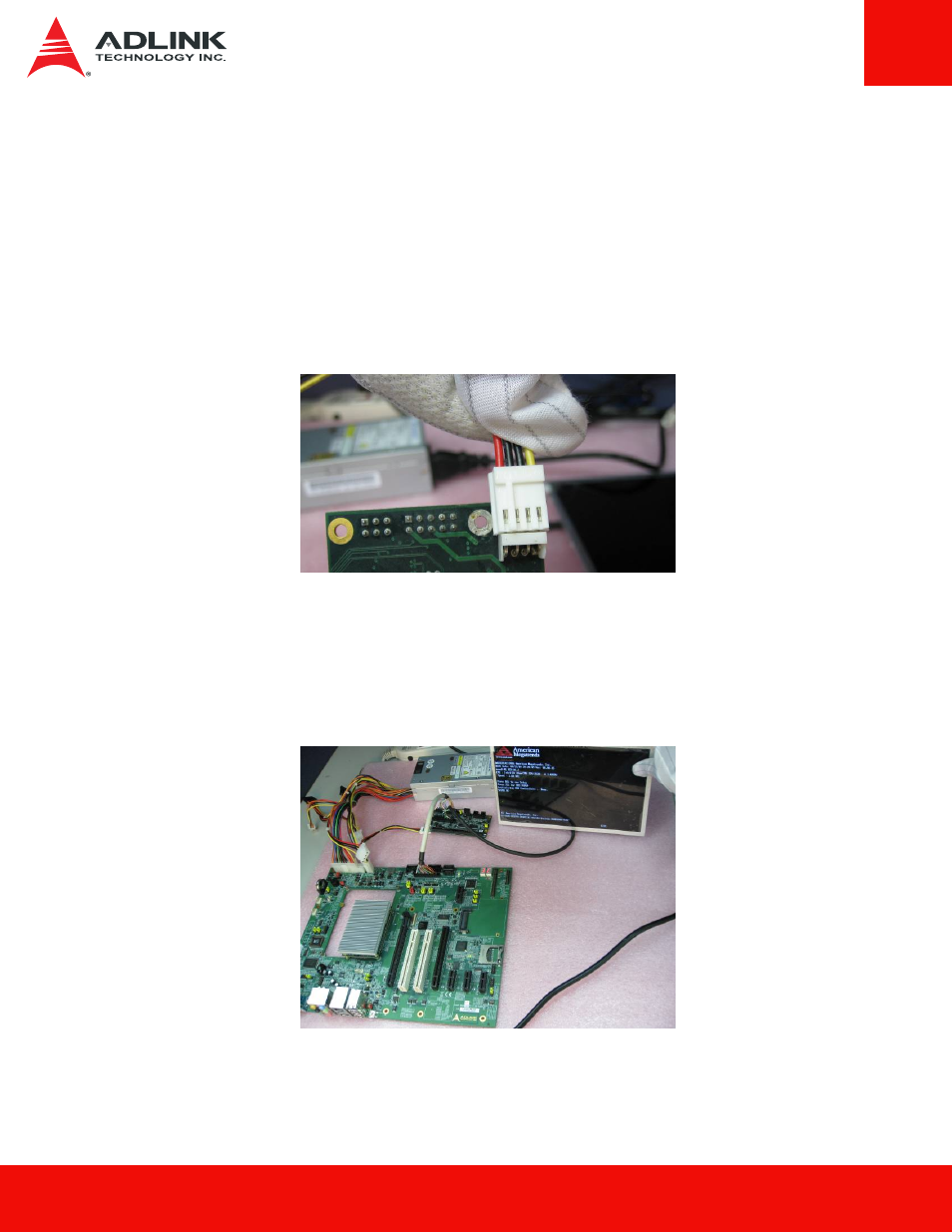 3 ttl output to display panel, 4 fptb power connector, 5 power up the system | 4 fptb, Power connector, 5 power, The system | ADLINK nanoX-BASE User Manual | Page 16 / 18