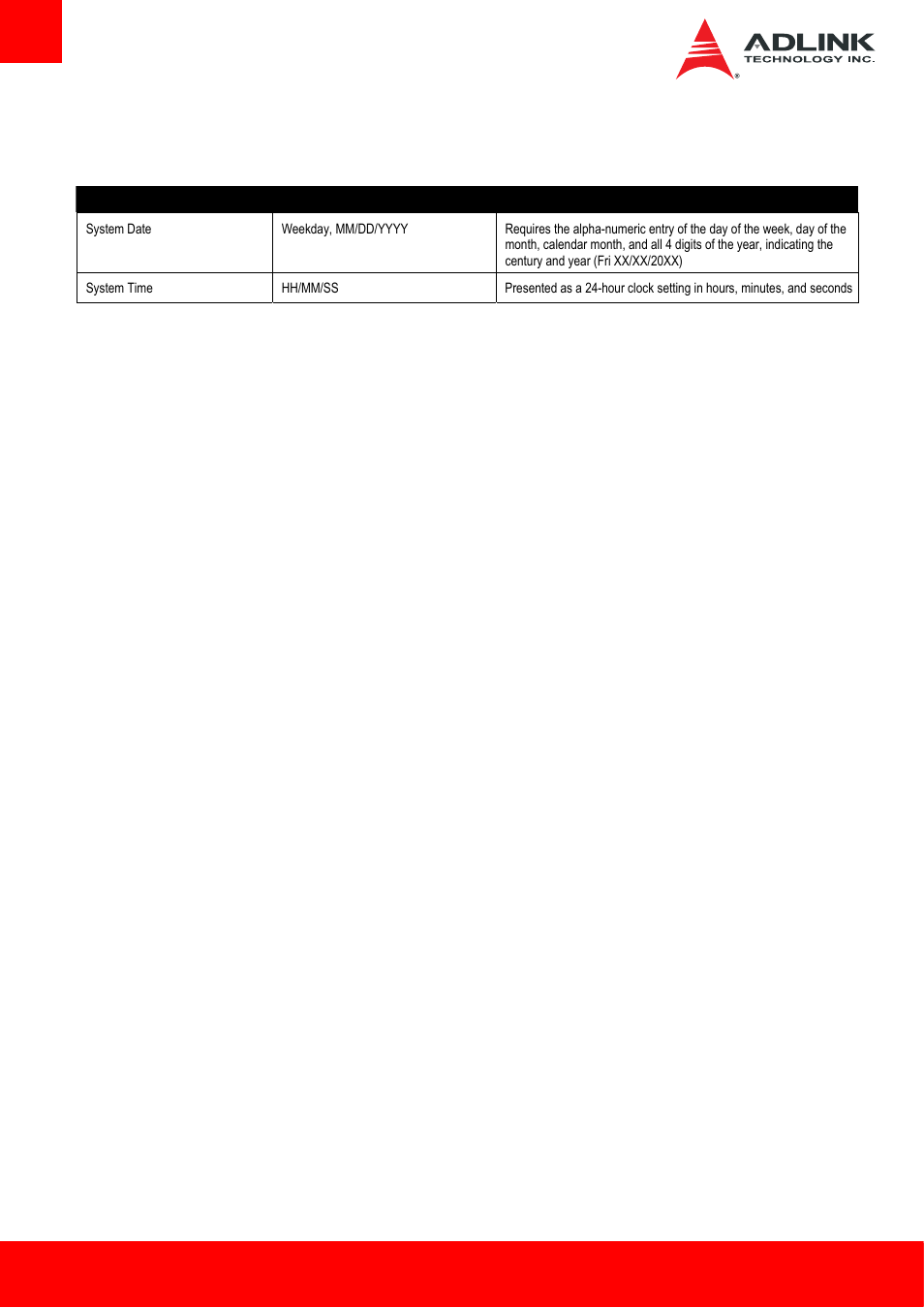 5 system date and time | ADLINK Express-HL2 User Manual | Page 52 / 86