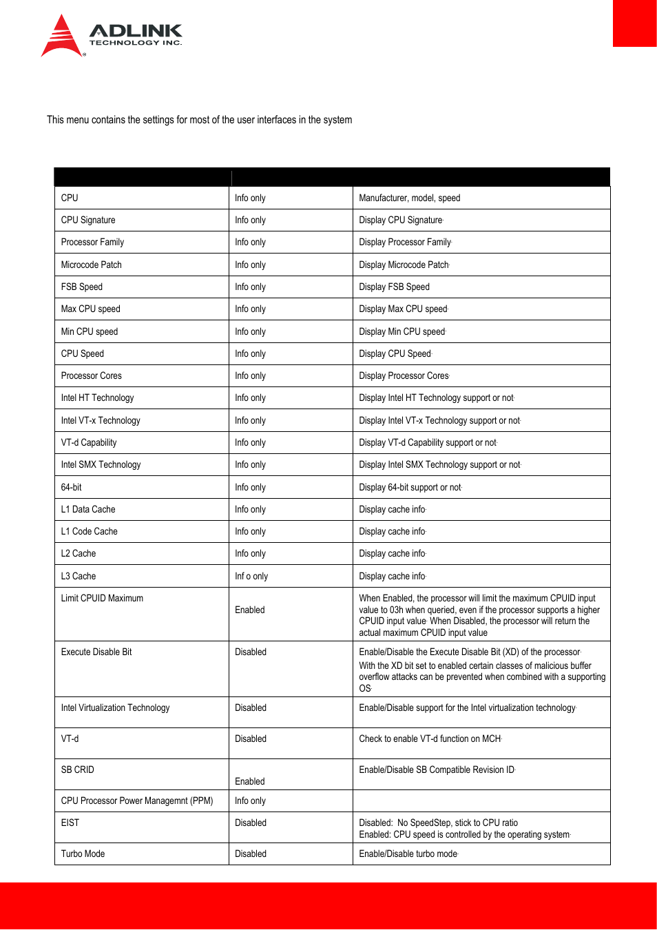 3 advanced, 1 cpu, Advanced | ADLINK Express-HL2 User Manual | Page 53 / 86