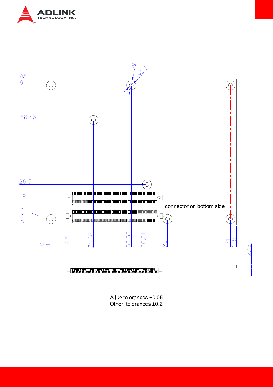 Mechanical drawing | ADLINK Express-IBE2 User Manual | Page 13 / 83