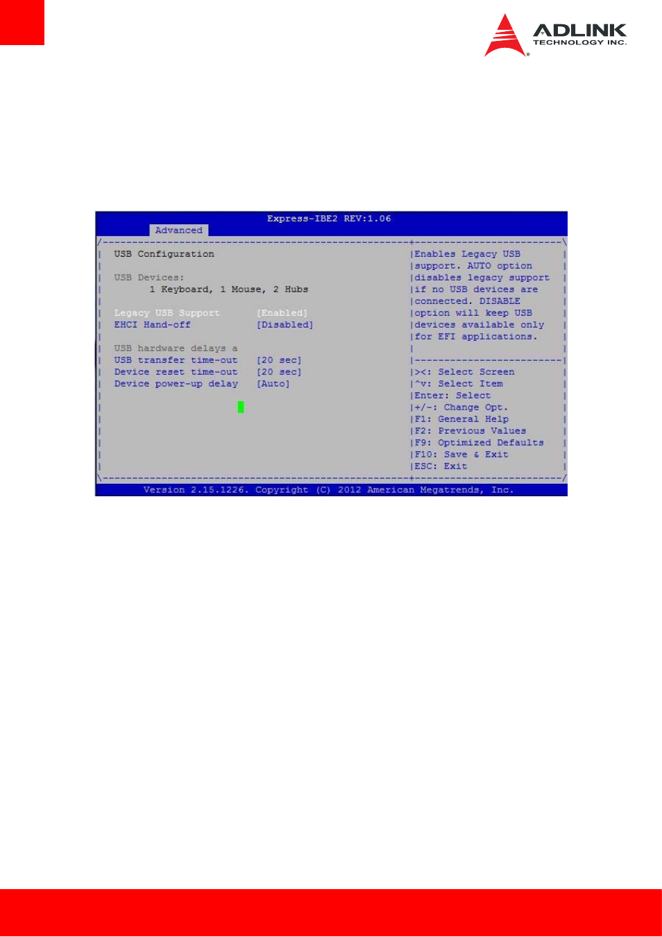 Usb configuration | ADLINK Express-IBE2 User Manual | Page 56 / 83