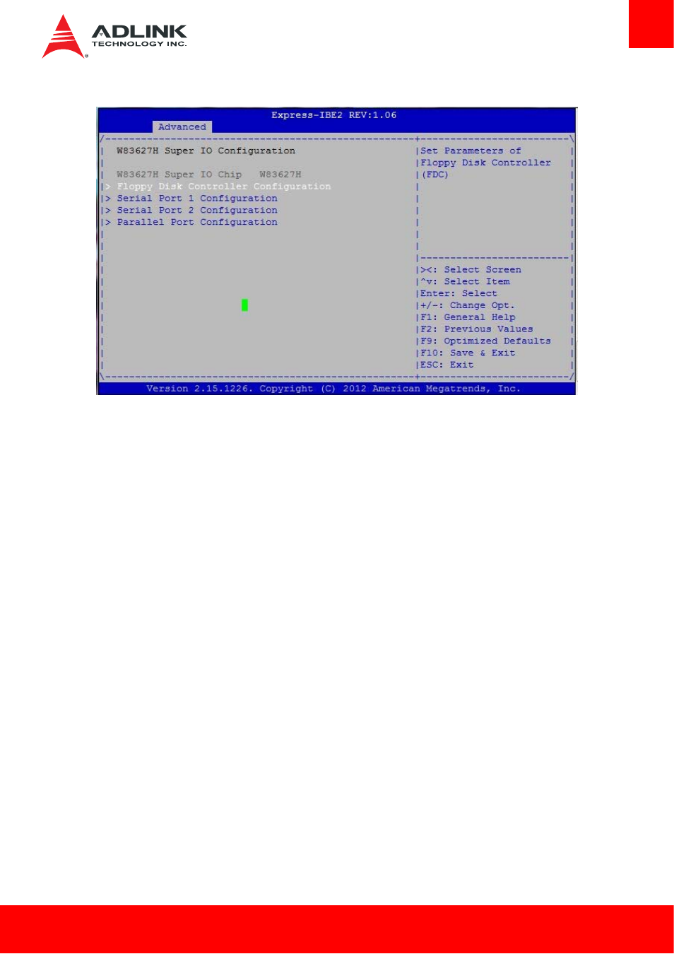 W8362dhg super io configuration | ADLINK Express-IBE2 User Manual | Page 57 / 83