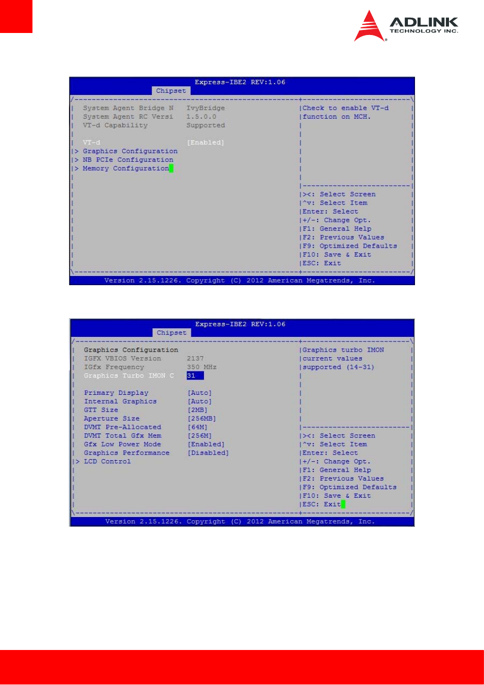 System agent (sa) configuration | ADLINK Express-IBE2 User Manual | Page 64 / 83