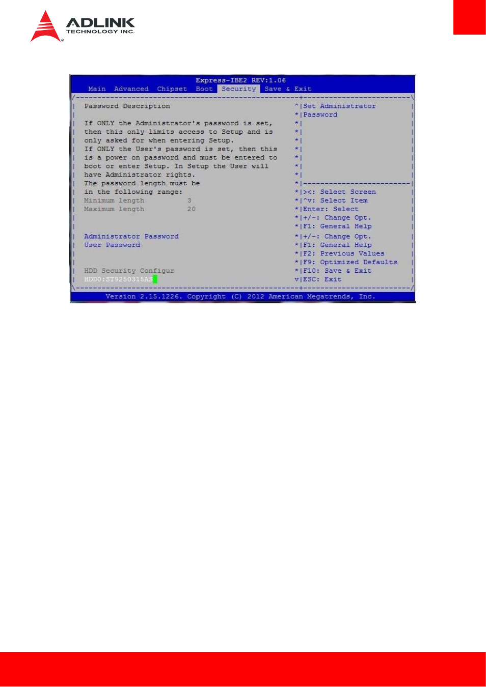 Security setup | ADLINK Express-IBE2 User Manual | Page 71 / 83
