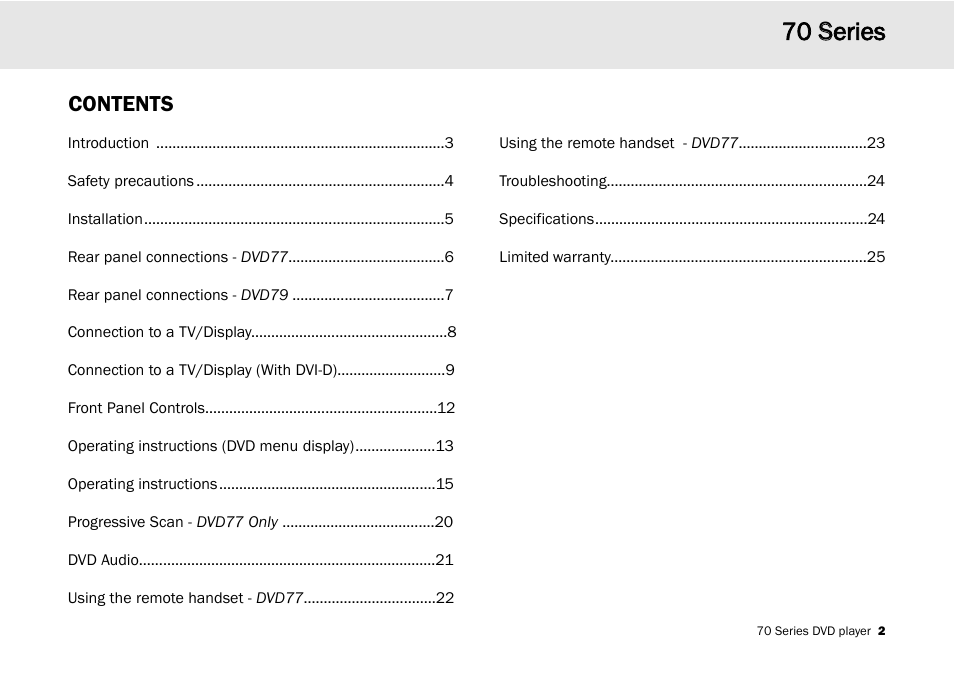 Cambridge Audio 70 User Manual | Page 3 / 28