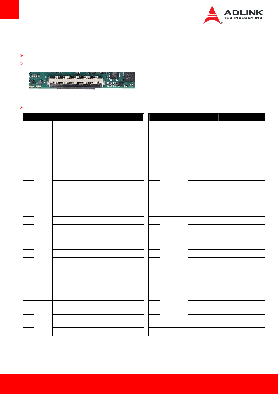 40-pin multipurpose connector | ADLINK cExpress-BT2 User Manual | Page 30 / 77