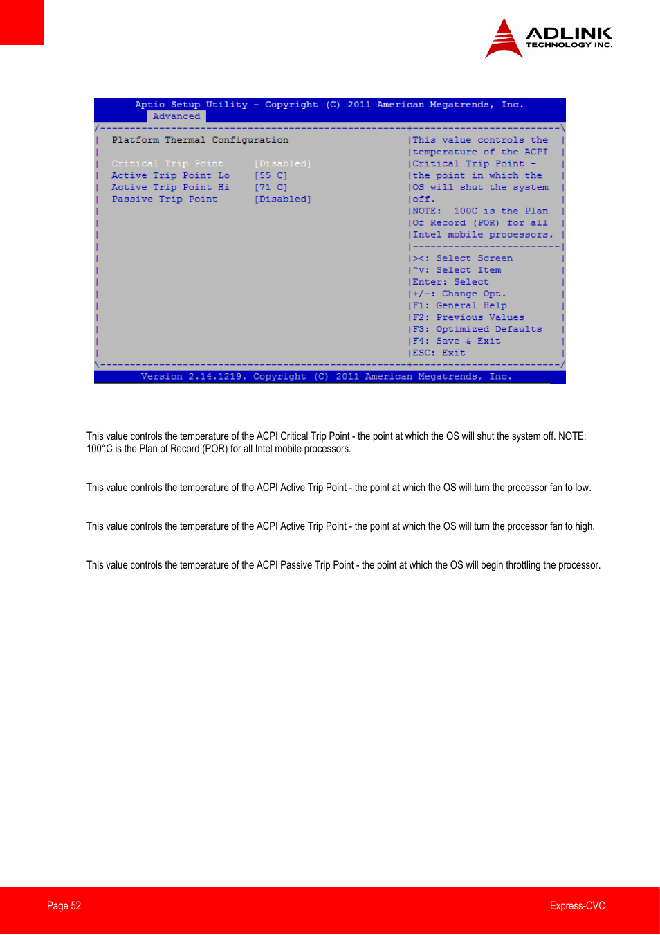 ADLINK Express-CVC User Manual | Page 52 / 73