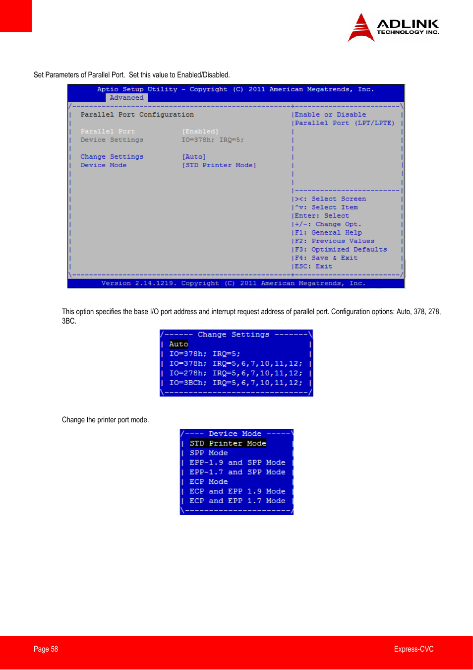 ADLINK Express-CVC User Manual | Page 58 / 73