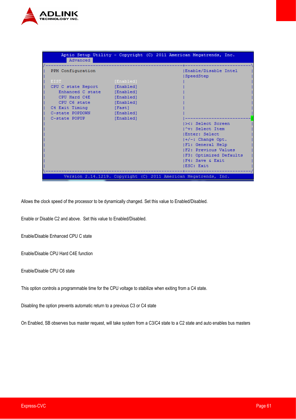 Ppm configuration | ADLINK Express-CVC User Manual | Page 61 / 73